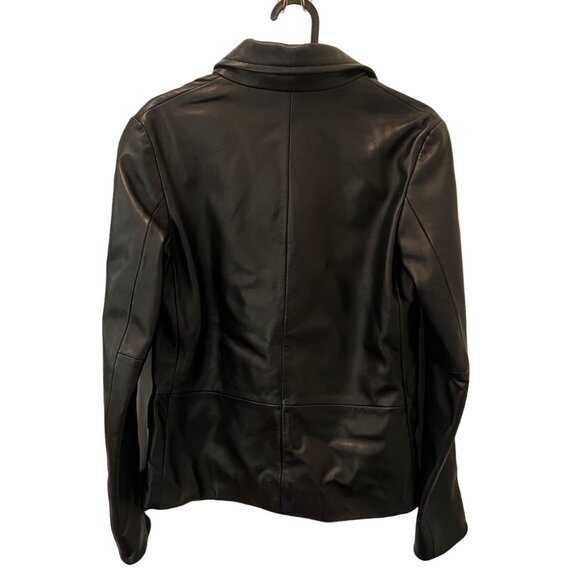 😮NWOT - Aritzia Babaton Donovan Leather Blazer Jacket - XXS - Picture 6 of 8